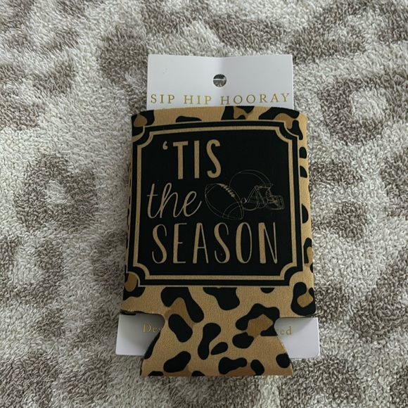 Sip Hip Jooray Football Koozie - Picture 1 of 2